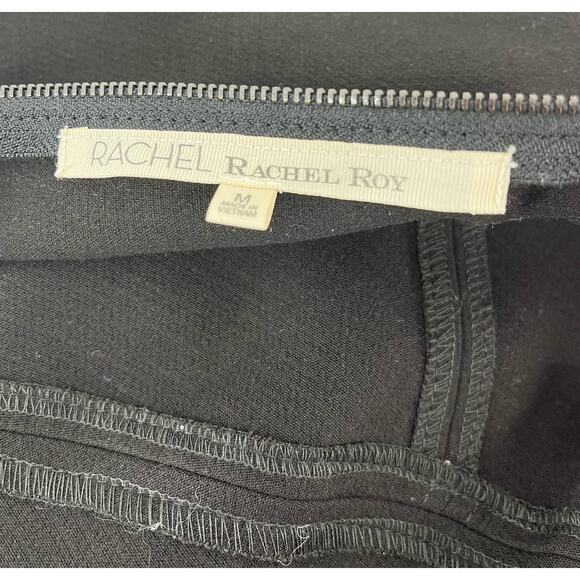 Rachel Roy Womens Mini Shift Dress, Black Pockets (M) - Picture 7 of 8